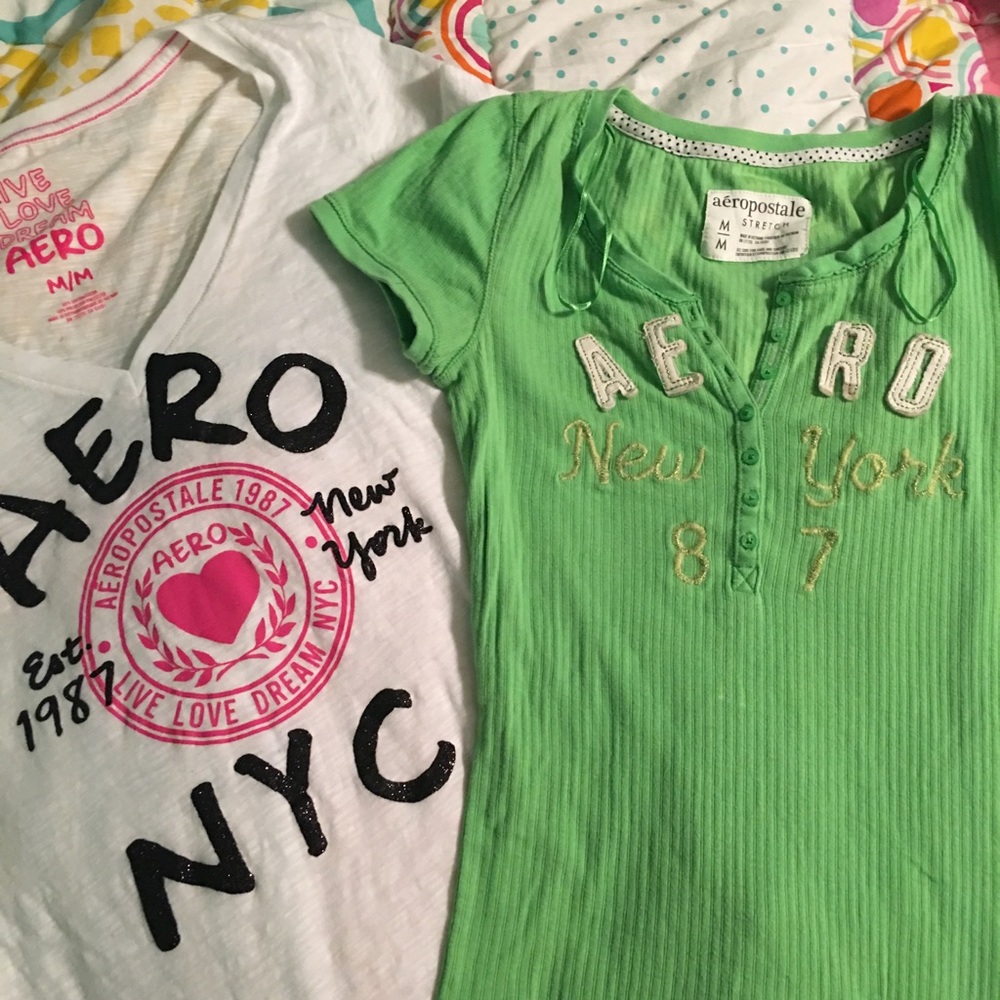 Aeropostale short sleeve tees size Med women’s